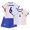 Maglia ufficiale Francia Camavinga 6 Trasferta Euro 2024 per Bambino